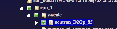 Selecting the sascalc folder in the file browser
