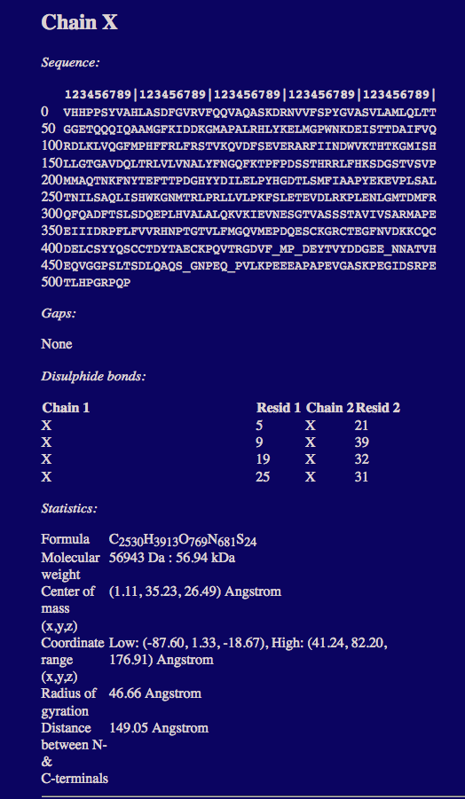 Output4 for the PDB Scan