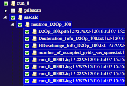 Selecting the sascalc folder in the file browser