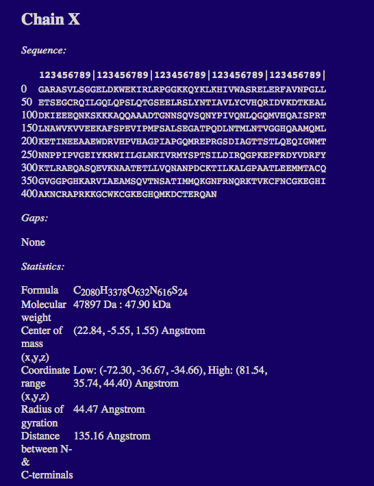 Output4 for the PDB Scan