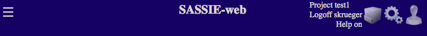 SASSIE-web page with project name